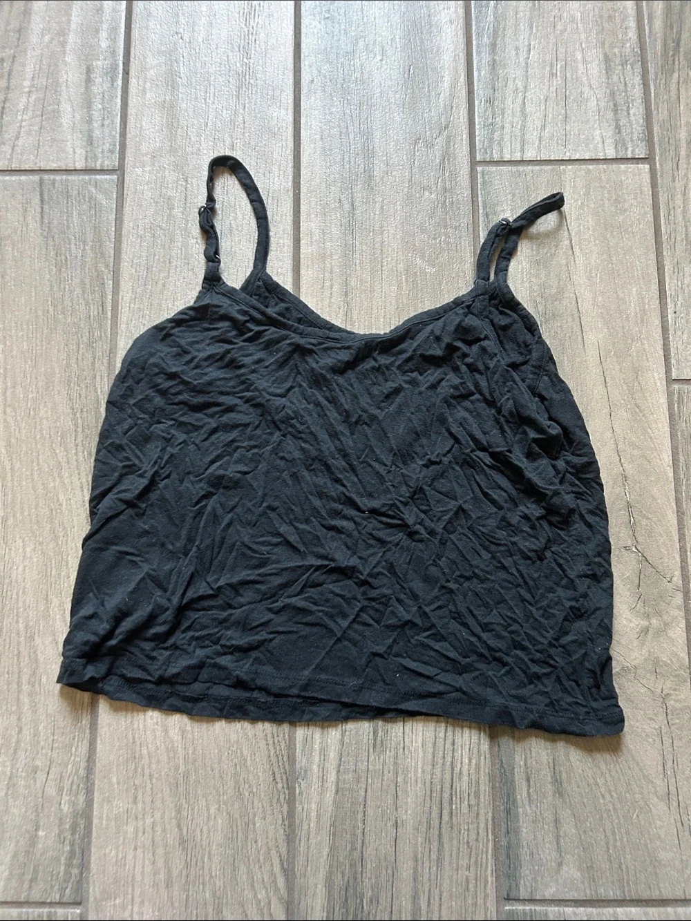 Free People Black Spaghetti Strap Cami